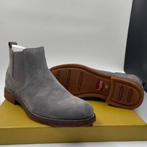 Billionaire side-by-side elastic suede chelsea boot