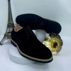 Boss suede black cut lace corporate