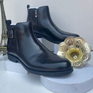 Clark belt side zip chelsea corporate leather boot