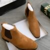 Renato side-by-side elastic suede chelsea corporate boot