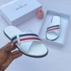 MONCLER leather pam slippers