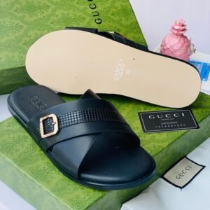 Original Gucci leather pam slipper