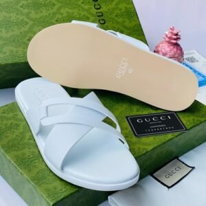 Original Gucci leather pam slippers