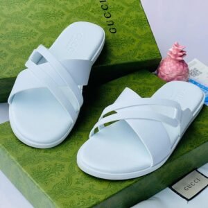 Original Gucci leather pam slippers