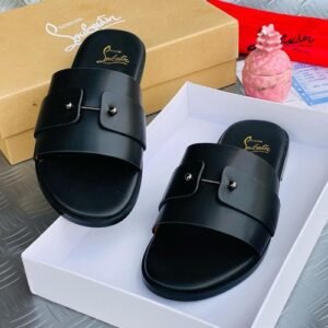 Original Christian Louboutin leather pam slippers