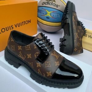 Louis Vuitton shiny leather designer corporate