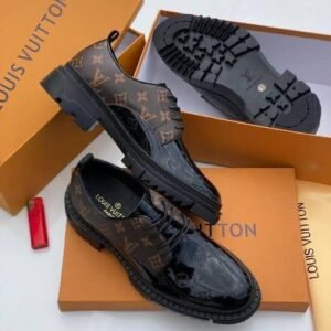 Louis Vuitton shiny leather designer corporate