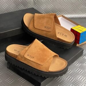 WALK LONDON suede pam slippers