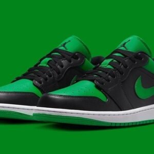 Nike air jordan 1 low lucky green sneakers