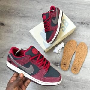 Riot Skateshop x Nike SB Dunk Low Pro QS "MAHOGANY/DARK BEETROOT" sneakers
