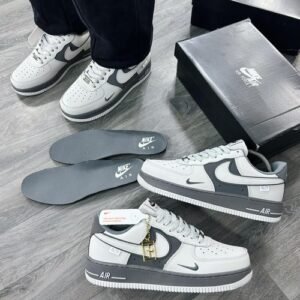 New Nike Air Force 1 Low dust ash and gray sneakers