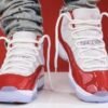 AIR JORDAN 11 RED/WHITE SNEAKERS