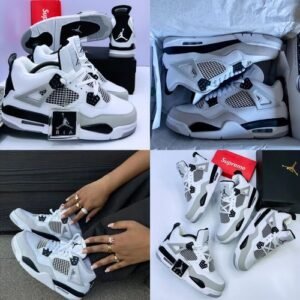 AIR JORDAN 4 RETRO OG MILITARY BLACK SNEAKERS