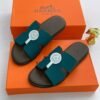 HERMES LEATHER PAM SLIPPERS