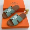 HERMES LEATHER PAM SLIPPERS
