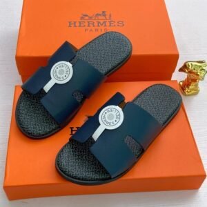 HERMES LEATHER PAM SLIPPERS