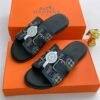 HERMES LEATHER PAM SLIPPERS