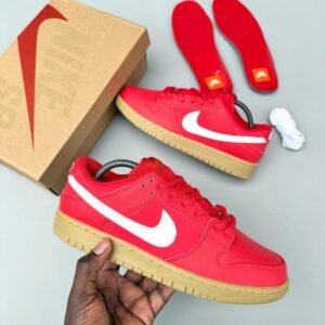 NIKE SB DUNK PRO ISO ORANGE LABEL-UNIVERSITY RED SNEAKERS