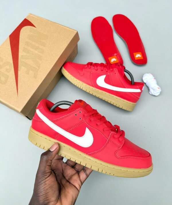 NIKE SB DUNK PRO ISO ORANGE LABEL-UNIVERSITY RED SNEAKERS