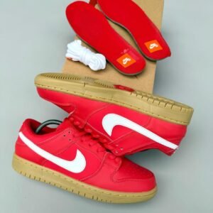 NIKE SB DUNK PRO ISO ORANGE LABEL-UNIVERSITY RED SNEAKERS
