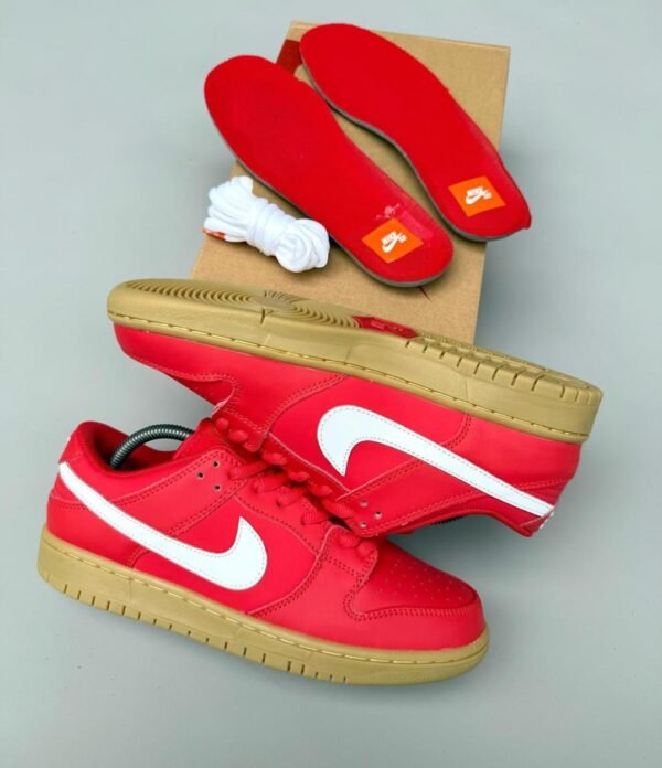 NIKE SB DUNK PRO ISO ORANGE LABEL-UNIVERSITY RED SNEAKERS