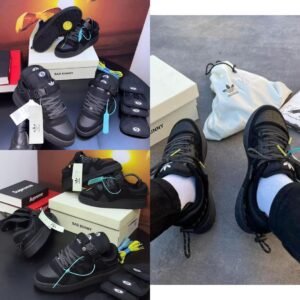 ADIDAS BAD BUNNY BLACK CAT SNEAKERS