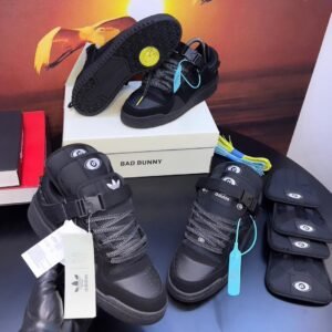 ADIDAS BAD BUNNY BLACK CAT SNEAKERS