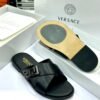 ORIGINAL VERSACE LEATHER PAM SLIPPERS