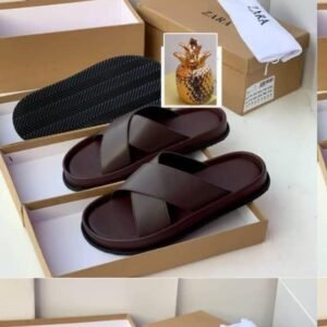 ORIGINAL ZARA LEATHER PAM SLIPPERS
